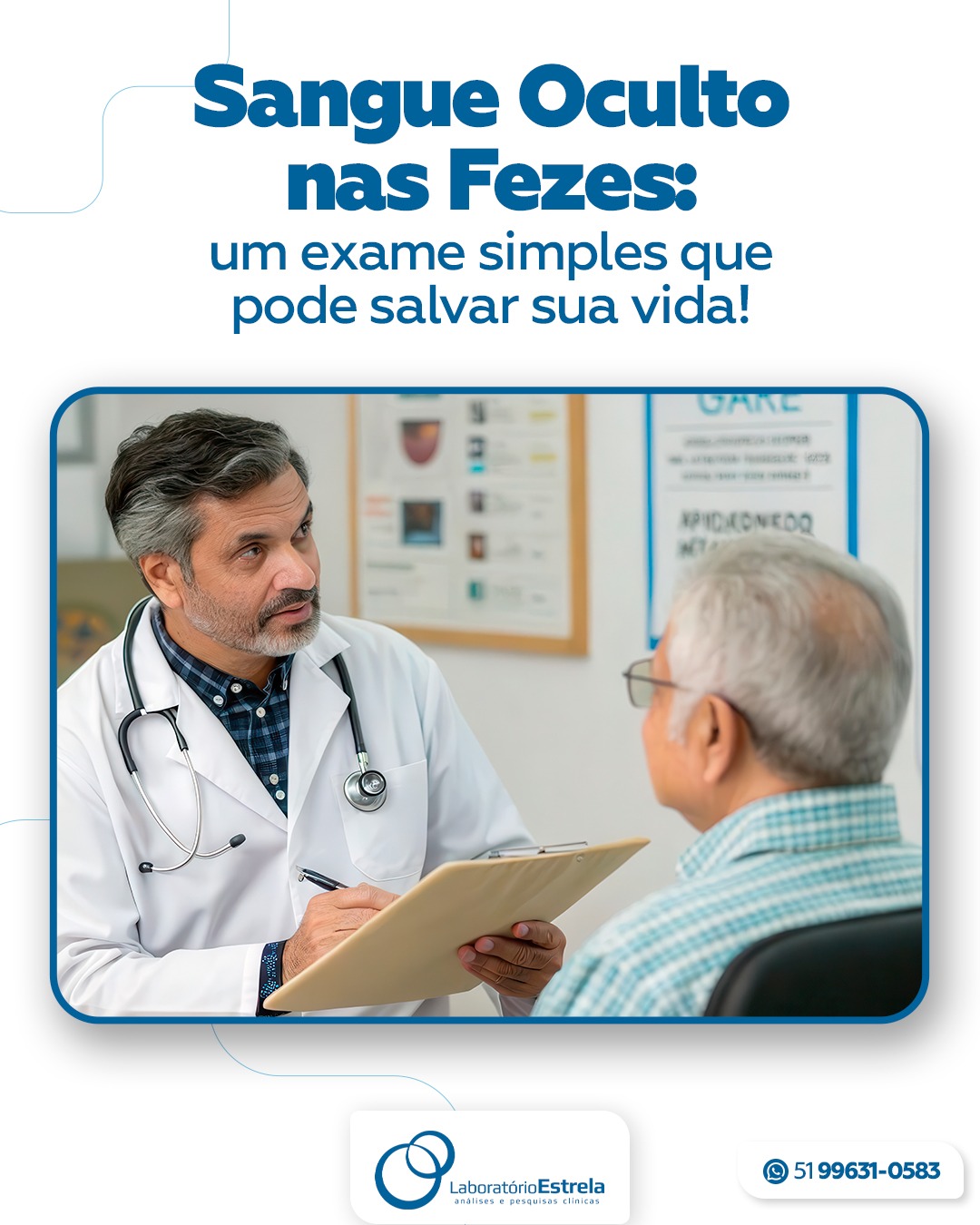 No momento você está vendo SANGUE OCULTO NAS FEZES: um exame simples que pode salvar a sua vida!