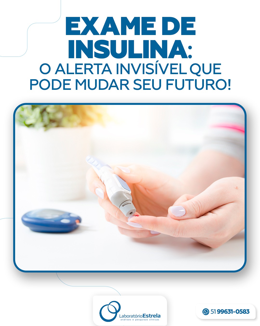 No momento você está vendo Exame de INSULINA: o alerta invisível que pode mudar seu futuro!